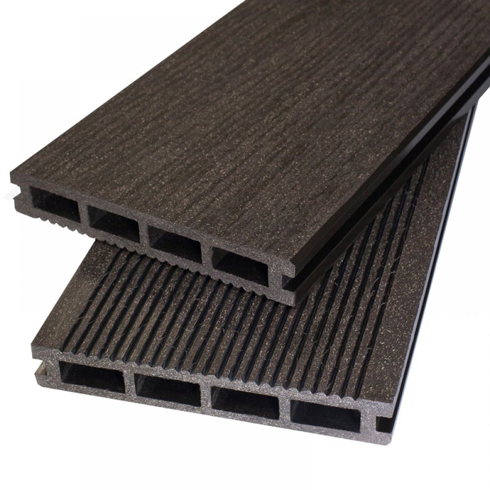 Террасная доска композитная Polymer Wood HOME 25x140x2200 (антрацит, венге, дуб, мербау, маренго, серый)